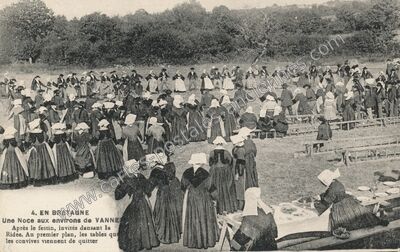 Carte postale ancienne Noce Bretonne — Non Localisée (Morbihan)