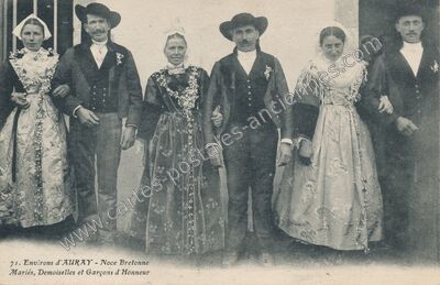 Carte postale ancienne Noce Bretonne — Non Localisée (Morbihan)
