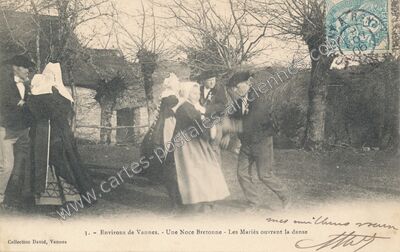 Carte postale ancienne Noce Bretonne — Non Localisée (Morbihan)