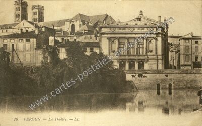 Carte postale ancienne Le Théâtre — Verdun (Meuse)