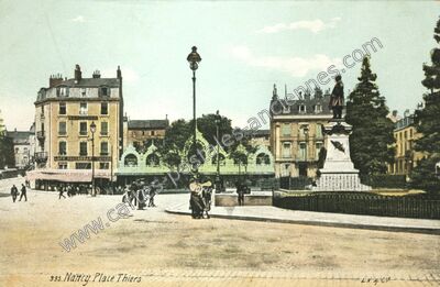 Carte postale ancienne Place Thiers — Nancy (Meurthe-et-Moselle)