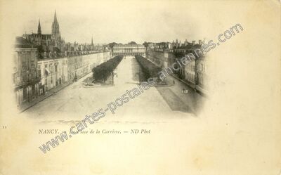 Carte postale ancienne La Place de la Carriere — Nancy (Meurthe-et-Moselle)