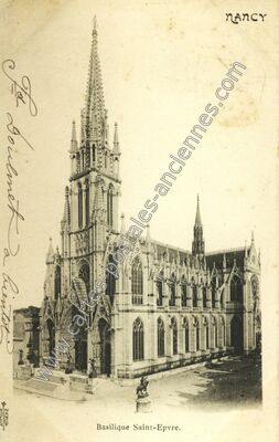 Carte postale ancienne Basilique Saint-Epvre — Nancy (Meurthe-et-Moselle)