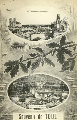 Carte postale ancienne La Cathédrale et St-Gengoult — Toul (Meurthe-et-Moselle)