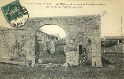 Carte postale ancienne Les Mesliers, où se cacha la Duchesse de Berry sous le nom de Petit-Pierre en 1832 — Legé (Loire-Atlantique)