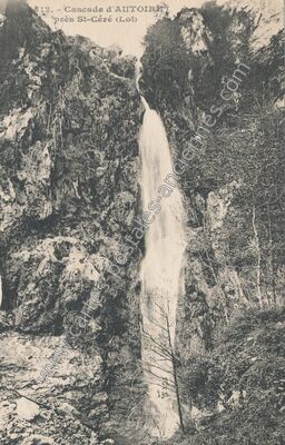 Carte postale ancienne Cascade d'AUTOIRE — Autoire (Lot)