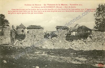 Carte postale ancienne Chateau de Mondement — Mondement-Montgivroux (Marne)