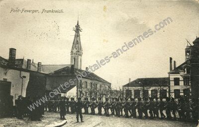 Carte postale ancienne Pontfaverger — Pontfaverger-Moronvilliers (Marne)