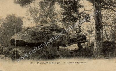 Carte postale ancienne La Tortue d'Apremont — Barbizon (Seine-et-Marne)