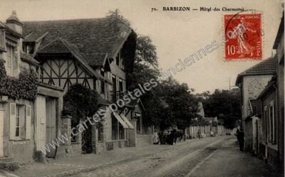 Carte postale ancienne Hôtel des Charmettes — Barbizon (Seine-et-Marne)