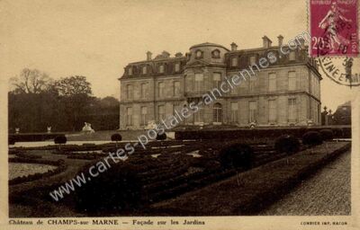 Carte postale ancienne Chateau de Champs sur Marne — Champs-sur-Marne (Seine-et-Marne)