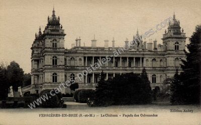 Carte postale ancienne Chateau de Ferrieres en brie — Ferrières-en-Brie (Seine-et-Marne)