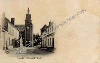 Carte postale ancienne L'Église (XIII• Siècle) — Nangis (Seine-et-Marne)
