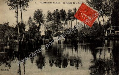 Carte postale ancienne Le Moulin de la Saul — Villiers-sur-Morin (Seine-et-Marne)
