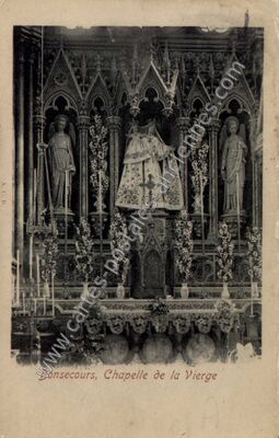 Carte postale ancienne Chapelle de la Vierge — Bonsecours (Seine-Maritime)