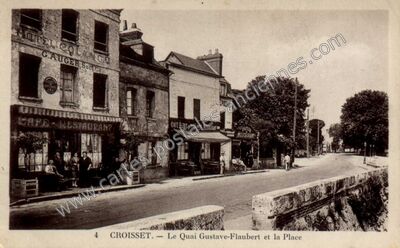 Carte postale ancienne Croisset — Canteleu (Seine-Maritime)