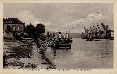 Carte postale ancienne Croisset — Canteleu (Seine-Maritime)