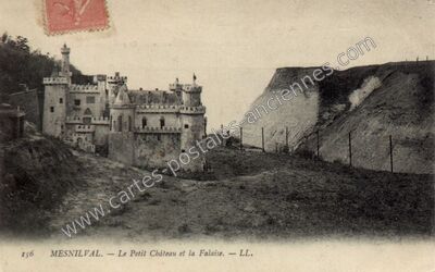 Carte postale ancienne Chateau de Mesnil Val — Criel-sur-Mer (Seine-Maritime)