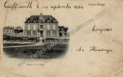 Carte postale ancienne Criel Plage — Criel-sur-Mer (Seine-Maritime)