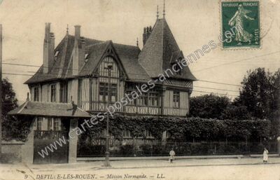 Carte postale ancienne Maison Normande — Déville-lès-Rouen (Seine-Maritime)