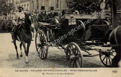 Carte postale ancienne Régates Internationales - Fêtes Présidentielles — Le Havre (Seine-Maritime)