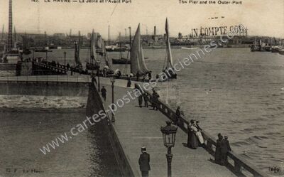 Carte postale ancienne La Jetée et l'Avant Port — Le Havre (Seine-Maritime)