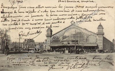 Carte postale ancienne La Gare — Le Havre (Seine-Maritime)
