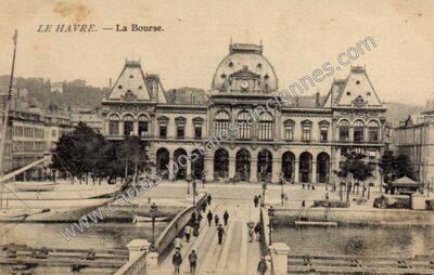Carte postale ancienne La Bourse — Le Havre (Seine-Maritime)