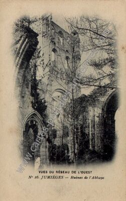 Carte postale ancienne Abbaye de Jumieges — Jumièges (Seine-Maritime)