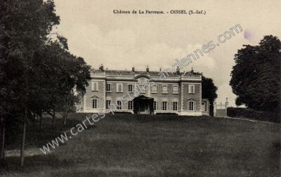 Carte postale ancienne Chateau de la Perreuse — Oissel (Seine-Maritime)