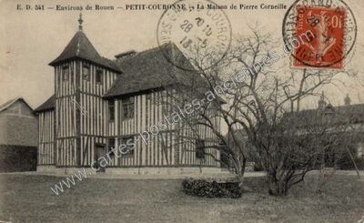 Carte postale ancienne La Maison de Pierre Corneille — Petit-Couronne (Seine-Maritime)