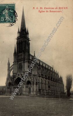 Carte postale ancienne Bonsecours — Bonsecours (Seine-Maritime)