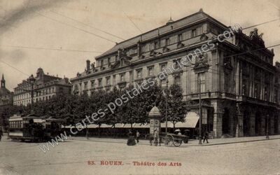 Carte postale ancienne Théâtre des Arts — Rouen (Seine-Maritime)