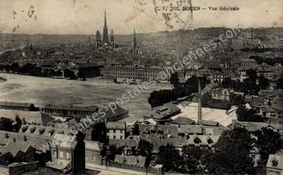 Carte postale ancienne Vue Générale — Rouen (Seine-Maritime)