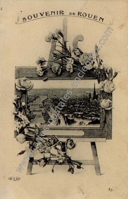 Carte postale ancienne Souvenir — Rouen (Seine-Maritime)