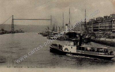 Carte postale ancienne Le Pont Transbordeur — Rouen (Seine-Maritime)