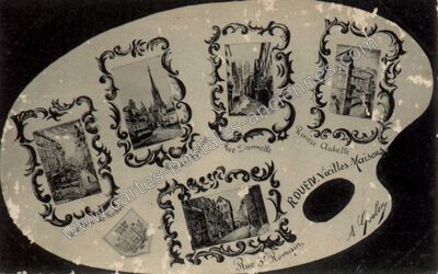Carte postale ancienne Vieilles Maisons — Rouen (Seine-Maritime)