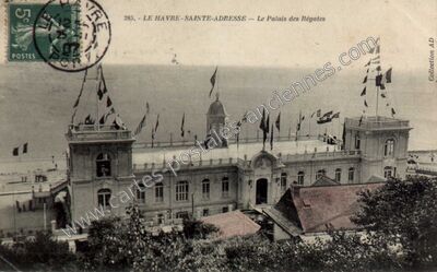 Carte postale ancienne Le Palais des Régates — Sainte-Adresse (Seine-Maritime)
