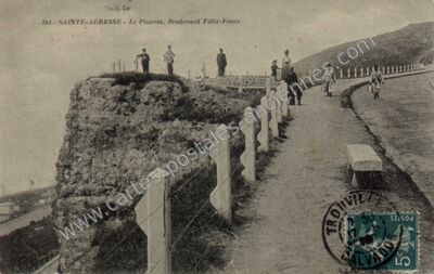 Carte postale ancienne Le Plateau. Boulevard Félix-Faure — Sainte-Adresse (Seine-Maritime)