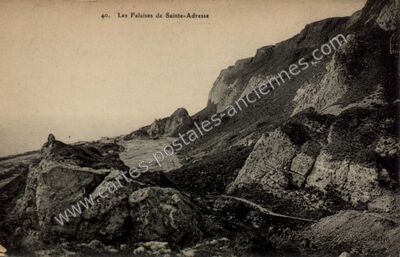 Carte postale ancienne Les Falaises — Sainte-Adresse (Seine-Maritime)