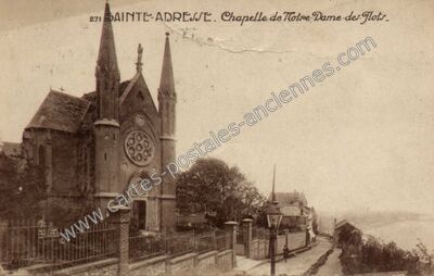 Carte postale ancienne Chapelle de Notre-Dame des Flots — Sainte-Adresse (Seine-Maritime)