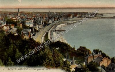 Carte postale ancienne Vue générale — Sainte-Adresse (Seine-Maritime)