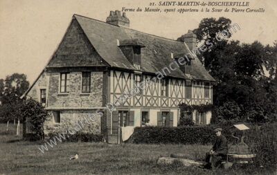Carte postale ancienne Ferme du Manoir, ayant appartenu à la Sœur de Pierre Corneille — Saint-Martin-de-Boscherville (Seine-Maritime)