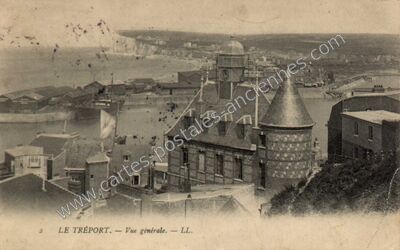 Carte postale ancienne Vue générale — Le Tréport (Seine-Maritime)