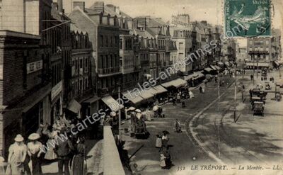 Carte postale ancienne La Montée — Le Tréport (Seine-Maritime)