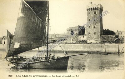 Carte postale ancienne La Tour Arundel — Les Sables-d'Olonne (Vendée)