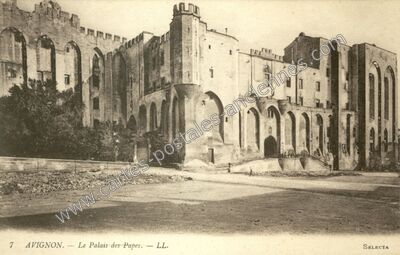 Carte postale ancienne Le Palais des Papes — Avignon (Vaucluse)