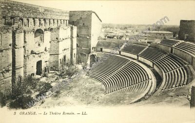 Carte postale ancienne Le Théâtre Romain — Orange (Vaucluse)