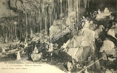Carte postale ancienne Grotte de Thouzon — Le Thor (Vaucluse)