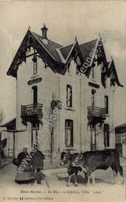 Carte postale ancienne Villa "Léon — L'Absie (Deux-Sèvres)